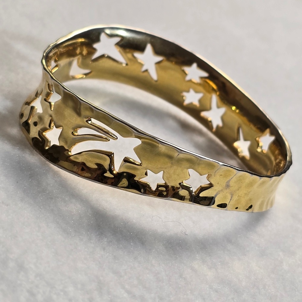 Andy Warhol RLM Bracelet So Many Stars Robert Lee Morris Gold Tone Celestial - Picture 14 of 16